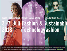 Tablet Screenshot of fashion-week-berlin.com